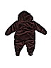 Just One Year by Carter's 100% Polyester Solid Brown One Piece Snowsuit 0-3 MO / 3 MO - photo 2