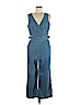 Point Sur 100% Cotton Blue Jumpsuit Size 8 (petite) - photo 1