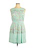 Tahari by ASL 100% Polyester Green Casual Dress Size 14 (petite) - photo 1