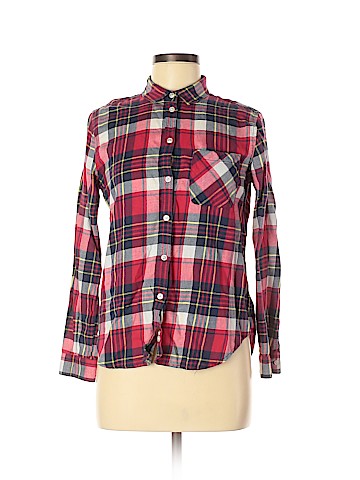 American Eagle Outfitters Long Sleeve Button-Down Shirt (view 1)