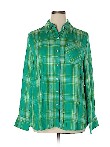 Lane Bryant Long Sleeve Button-Down Shirt (view 1)