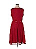 Black Label by Evan Picone 100% Polyester Red Casual Dress Size 14 - photo 2