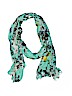 Unbranded 100% Polyester Print Teal Scarf One size - photo 1