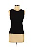 Classiques Entier Black Sleeveless Silk Top Size M (petite) - photo 1