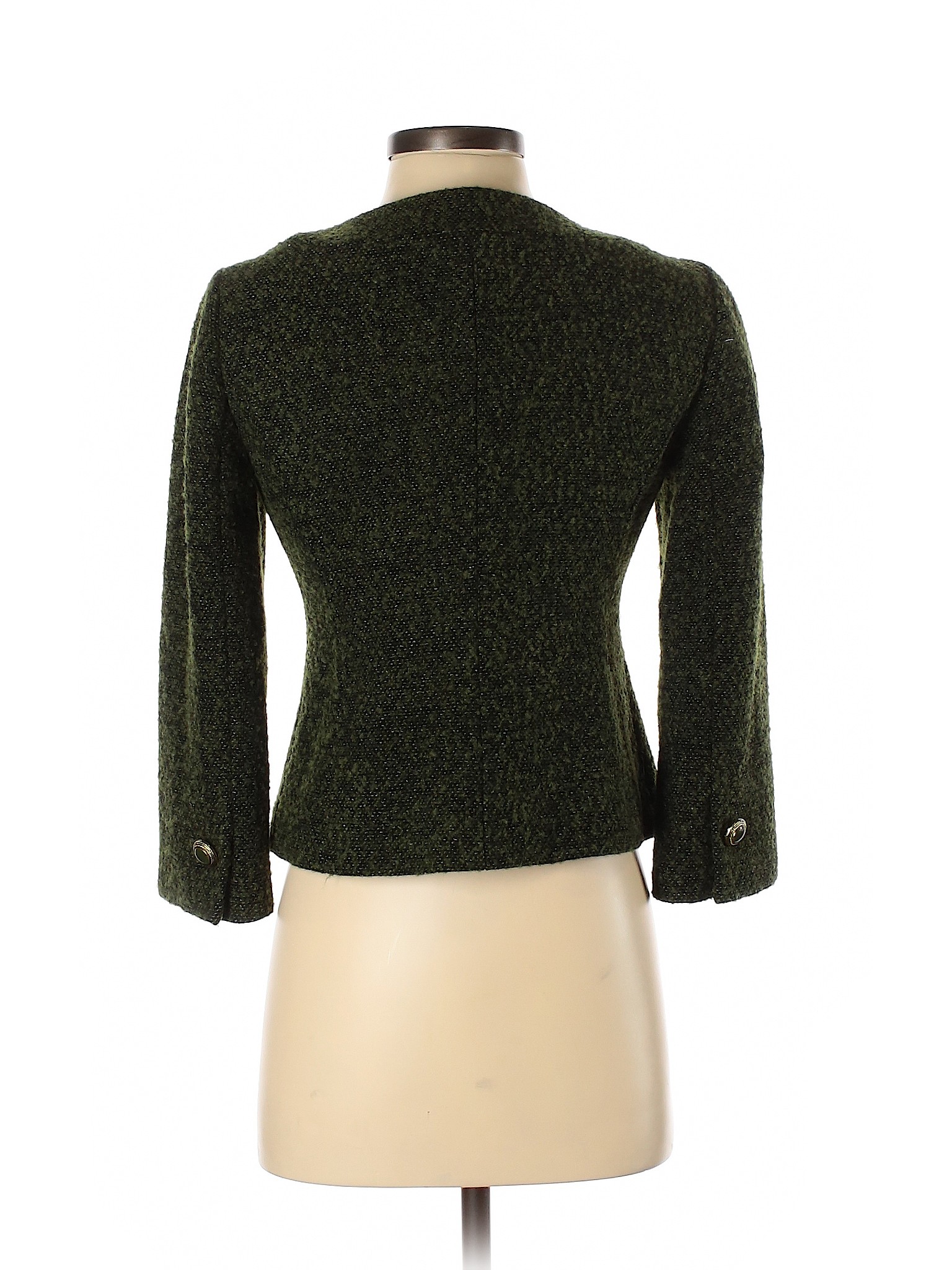 Ann Taylor LOFT Women Green Wool Coat 0 | eBay
