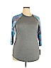 Lularoe Gray 3/4 Sleeve T-Shirt Size 2X - photo 1