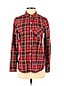 Old Navy 100% Cotton Red Long Sleeve Button-Down Shirt Size S (petite) - photo 1