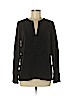 BCBGMAXAZRIA 100% Silk Black Long Sleeve Silk Top Size M - photo 1