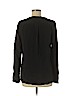 BCBGMAXAZRIA 100% Silk Black Long Sleeve Silk Top Size M - photo 2