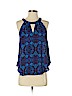 Express 100% Polyester Blue Sleeveless Blouse Size XS (petite) - photo 1