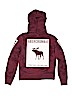 Abercrombie Burgundy Zip Up Hoodie Size 9 - 10 - photo 2