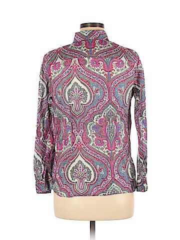 Talbots 3/4 Sleeve Button-Down Shirt (view 2)