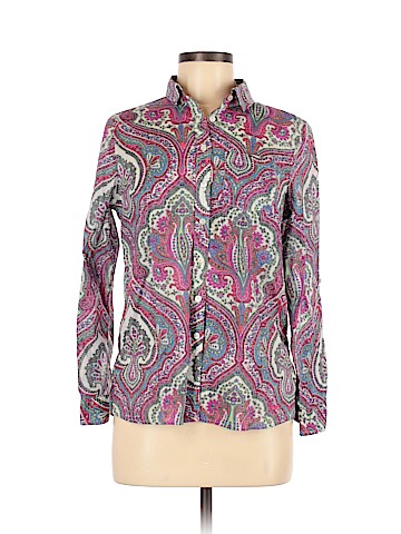 Talbots 3/4 Sleeve Button-Down Shirt (view 1)