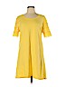 Liz Claiborne 100% Cotton Yellow Casual Dress Size L (petite) - photo 1