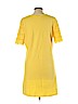 Liz Claiborne 100% Cotton Yellow Casual Dress Size L (petite) - photo 2