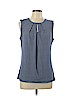 Ann Taylor Blue Sleeveless Top Size L - photo 1