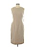Calvin Klein 100% Polyester Tan Casual Dress Size 10 (petite) - photo 1
