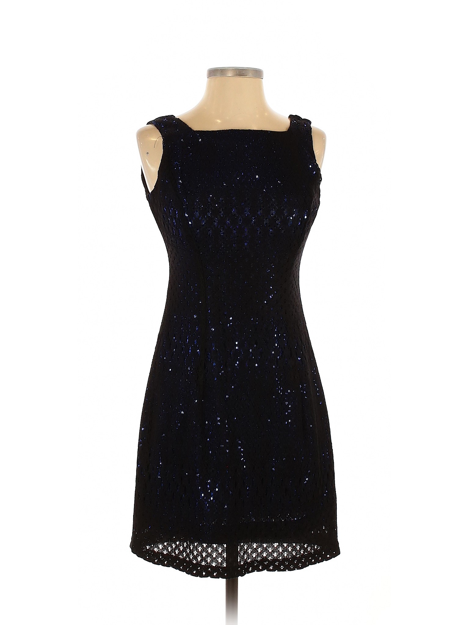 Molly Malloy 100% Acetate Solid Black Cocktail Dress Size 4 (Petite ...