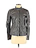 Theory 100% Leather Gray Leather Jacket Size S - photo 1