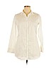Coldwater Creek 100% Cotton White Long Sleeve Button-Down Shirt Size 14 - photo 1