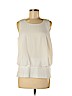 CAbi 100% Polyester White Sleeveless Blouse Size M - photo 1