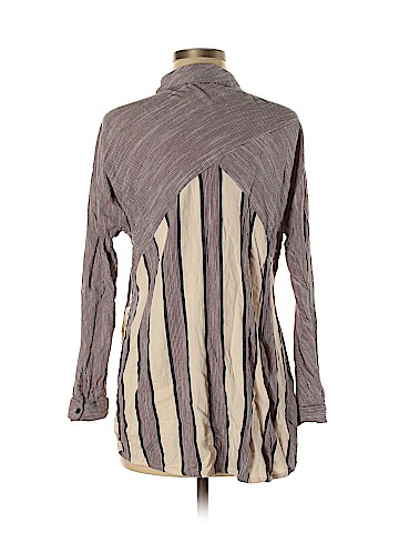 Topshop Long Sleeve Button-Down Shirt (view 2)