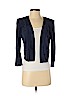 Tibi 100% Suede Blue Leather Jacket Size 2 - photo 1