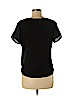 Ann Taylor Factory 100% Polyester Black Short Sleeve Blouse Size M (petite) - photo 2