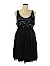 Apt. 9 100% Polyester Black Cocktail Dress Size XL - photo 1