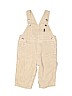 Carter's 100% Cotton Solid Tan Overalls Size 6-9 mo - photo 1