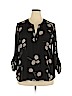 Daniel Rainn 100% Polyester Black 3/4 Sleeve Blouse Size XXL - photo 1