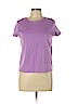 Eileen Fisher 100% Cotton Purple Short Sleeve T-Shirt Size L (petite) - photo 1