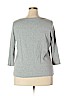 Talbots 100% Cotton Gray 3/4 Sleeve Top Size 2X - photo 2