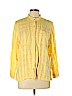 Blair Yellow Long Sleeve Button-Down Shirt Size L (petite) - photo 1
