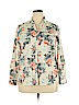 Talbots 100% Polyester Ivory Long Sleeve Button-Down Shirt Size XL (petite) - photo 1