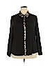 Simonton Says 100% Polyester Black Long Sleeve Blouse Size XL - photo 1