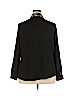 Simonton Says 100% Polyester Black Long Sleeve Blouse Size XL - photo 2