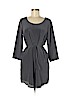 Lavender Brown 100% Silk Gray Casual Dress Size M - photo 1