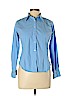 Burberry Blue Long Sleeve Button-Down Shirt Size L - photo 1