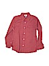 Old Navy 100% Cotton Solid Red Long Sleeve Button-Down Shirt Size 8 - photo 1