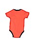 Air Jordan 100% Cotton Orange Short Sleeve Onesie Size 6-9 mo - photo 2
