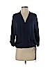 Joie 100% Polyester Blue 3/4 Sleeve Blouse Size XS - photo 1