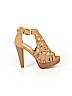 Guilty Heart Tan Heels Size 6 - photo 1