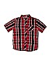 Tony Hawk Solid Red Long Sleeve Button-Down Shirt Size 7 - photo 1