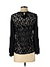 Banana Republic 100% Polyester Black Long Sleeve Blouse Size S (petite) - photo 2