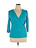 The Limited Blue 3/4 Sleeve Top Size XL - photo 1