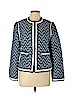 Tory Burch 100% Cotton Blue Jacket Size 12 - photo 1