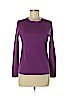 Lord & Taylor 100% Merino Wool Purple Long Sleeve T-Shirt Size M (petite) - photo 1