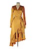 Forever 21 100% Polyester Yellow Cocktail Dress Size L - photo 1