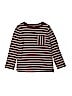 Gymboree 100% Cotton Stripes Burgundy Long Sleeve T-Shirt Size 5 - 6 - photo 1